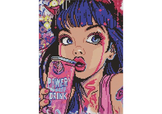 Ideyka AMO8067 Diamond Painting Die Energie der Farben 30 x 40 cm