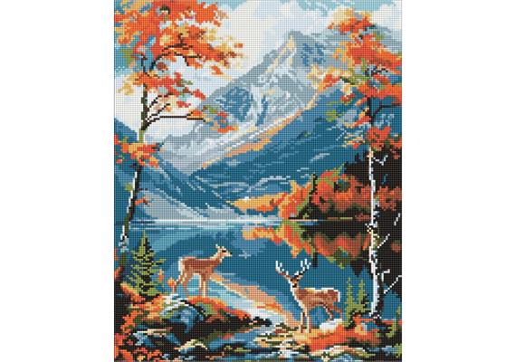ideyka AMO8086 Diamond Painting - Die Magie der Natur mit Rahmen 40 x 50 cm