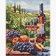 ideyka AMO8092 Diamond Painting - Fruchtiger Wein mit Rahmen 40 x 50 cm