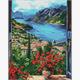 ideyka AMO8095 Diamond Painting - Anlegestelle mit Rahmen 40 x 50 cm