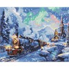Ideyka AMO8102 Diamond Painting Ferienzug 40 x 50 mit Rahmen