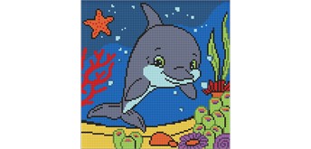 Ideyka AMO8111 Diamond Painting Ein guter Delphin 30 x 30 cm