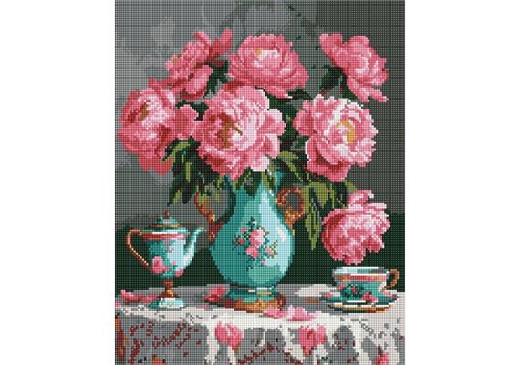 ideyka AMO8124 Diamond Painting - Zarte Farben mit Rahmen 40 x 50 cm