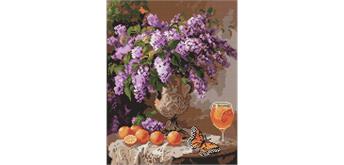 ideyka AMO8125 Diamond Painting - Flieder mit Rahmen 40 x 50 cm