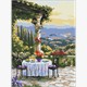 Ideyka AMO8132 Diamond Painting Ein malerisches Abendessen 30 x 40 cm