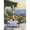 Ideyka AMO8132 Diamond Painting Ein malerisches Abendessen 30 x 40 cm