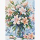 Ideyka AMO8150 Diamond Painting Blumengedicht 30 x 40 mit Rahmen