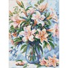 Ideyka AMO8150 Diamond Painting Blumengedicht 30 x 40 mit Rahmen