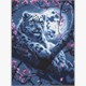 Ideyka AMO8166 Diamond Painting Mondstille 30 x 40 mit Rahmen