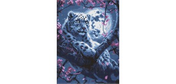 Ideyka AMO8166 Diamond Painting Mondstille 30 x 40 mit Rahmen