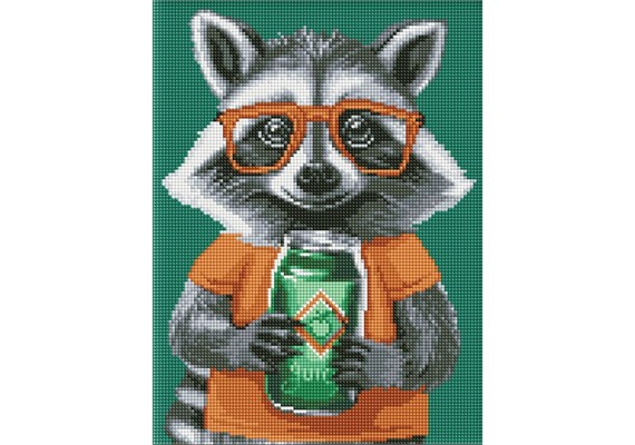 Ideyka AMO8172 Diamond Painting Süsser Waschbär 30 x 40 mit Rahmen Ideyka AMO8172 Diamond Painting Süsser Waschbär 30 x 40 mit Rahmen