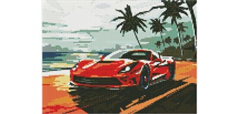 Ideyka AMO8176 Diamond Painting Ausflug entlang der Küsste 30 x 40 cm