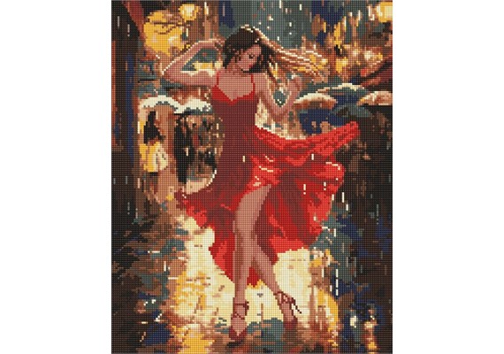 Ideyka AMO8178 Diamond Painting Tanzen im Regen 40 x 50 cm