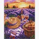 Ideyka AMO8182 Diamond Painting Violetter Horizont 40 x 50 mit Rahmen