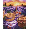 Ideyka AMO8182 Diamond Painting Violetter Horizont 40 x 50 mit Rahmen