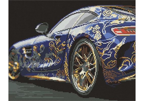 ideyka AMO8183 Diamond Painting - Eine exquisite Maschine mit Rahmen 40 x 50 cm