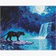 Ideyka AMO8184 Diamond Painting Nächtlicher Räuber 40 x 50 mit Rahmen