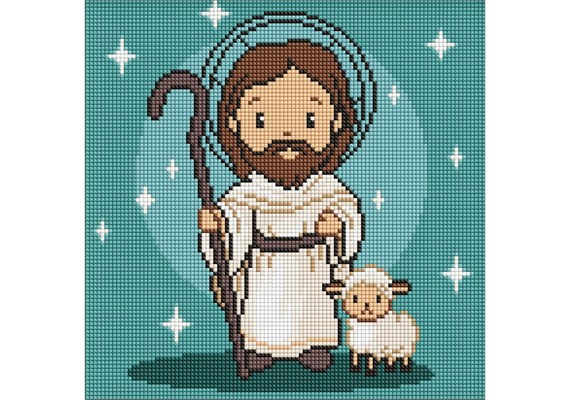 Ideyka AMO8196 Diamond Painting Süsser Jesus 30 x 30 cm