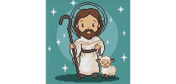 Ideyka AMO8196 Diamond Painting Süsser Jesus 30 x 30 cm