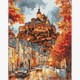 Ideyka AMO8202 Diamond Painting Herbststadt 40 x 50 cm