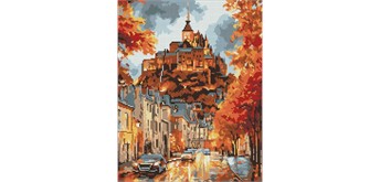 Ideyka AMO8202 Diamond Painting Herbststadt 40 x 50 cm