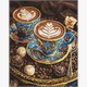 Ideyka AMO8203 Diamond Painting mit Rahmen - Eine Tasse Inspiration 40 x 50 cm