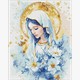 Ideyka AMO8209 Diamond Painting Himmlische Maria 40 x 50 mit Rahmen