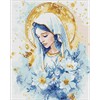 Ideyka AMO8209 Diamond Painting Himmlische Maria 40 x 50 mit Rahmen