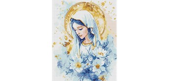 Ideyka AMO8209 Diamond Painting Himmlische Maria 40 x 50 mit Rahmen