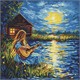 Ideyka AMO8229 Diamond Painting Klänge in der Dunkelheit 40 x 40 mit Rahmen