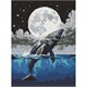 Ideyka AMO8233 Diamond Painting Sprung in den Himmel 30 x 40 mit Rahmen
