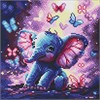 Ideyka AMO8235 Diamond Painting Ein sorgloser Elefant 30 x 30 cm