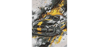 Ideyka AMO8237 Diamond Painting mit Rahmen - Sportlicher Stil 30 x 40 cm