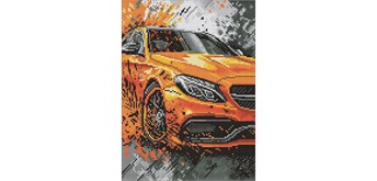 Ideyka AMO8242 Diamond Painting mit Rahmen - Leuchtende Kraft 30 x 40 cm