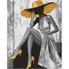 Ideyka AMO8243 Diamond Painting Goldene Dame 40 x 50 cm