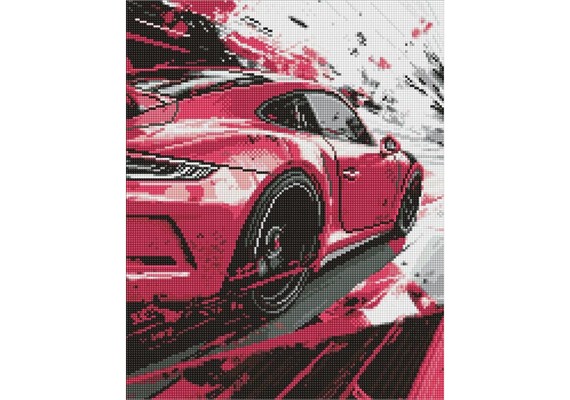 Ideyka AMO8251 Diamond Painting Rosa Stil 40 x 50 mit Rahmen