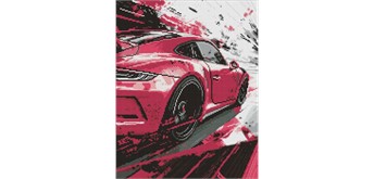 Ideyka AMO8251 Diamond Painting Rosa Stil 40 x 50 mit Rahmen