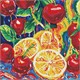 Ideyka AMO8252 Diamond Painting Saftige Freude 40 x 40 mit Rahmen