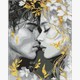 Ideyka AMO8258 Diamond Painting Blick mit den Lippen 40 x 50 mit Rahmen