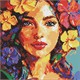 Ideyka AMO8264 Diamond Painting Tropischer Traum 30 x 30 mit Rahmen