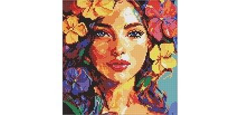 Ideyka AMO8264 Diamond Painting Tropischer Traum 30 x 30 mit Rahmen