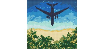 Ideyka AMO8265 Diamond Painting Flieg zu deinem Traum 30 x 30 mit Rahmen
