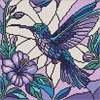 Ideyka AMO8319 Diamond Painting - Buntglasfenster - Kolibri 30 x 30 cm