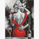 Ideyka AMO8357 Diamond Painting Rote Liebe 30 x 40 cm