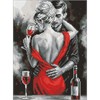 Ideyka AMO8357 Diamond Painting Rote Liebe 30 x 40 cm