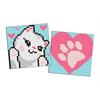 ideyka AMS1045 Diamond Painting Sticker - weisse Pfoten