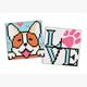 ideyka AMS1047 Diamond Painting Sticker - kleiner Hund