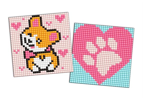 ideyka AMS1058 Diamond Painting Sticker - Corgi