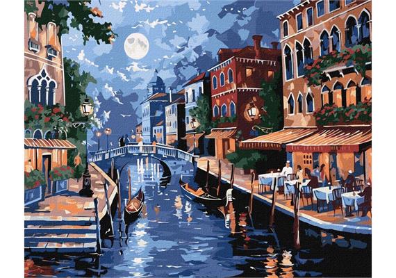 ideyka KHO2177 Malen nach Zahlen - Die Romantik Italiens 40 x 50 cm
