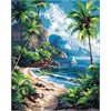 Ideyka KHO2795 Malen nach Zahlen Tropisches Paradies 40 x 50 cm